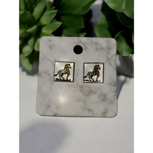 Zebra post stud earrings EDS Ehlers danlos syndrome awareness